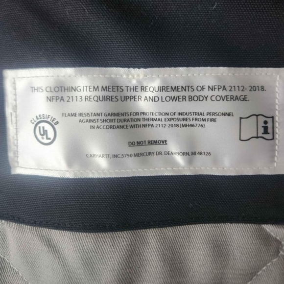 *NEW* CARHARTT FLAME-RESISTANT DUCK TRADITIONAL COAT/QUILT-LINED *NWOT* - Picture 8 of 8